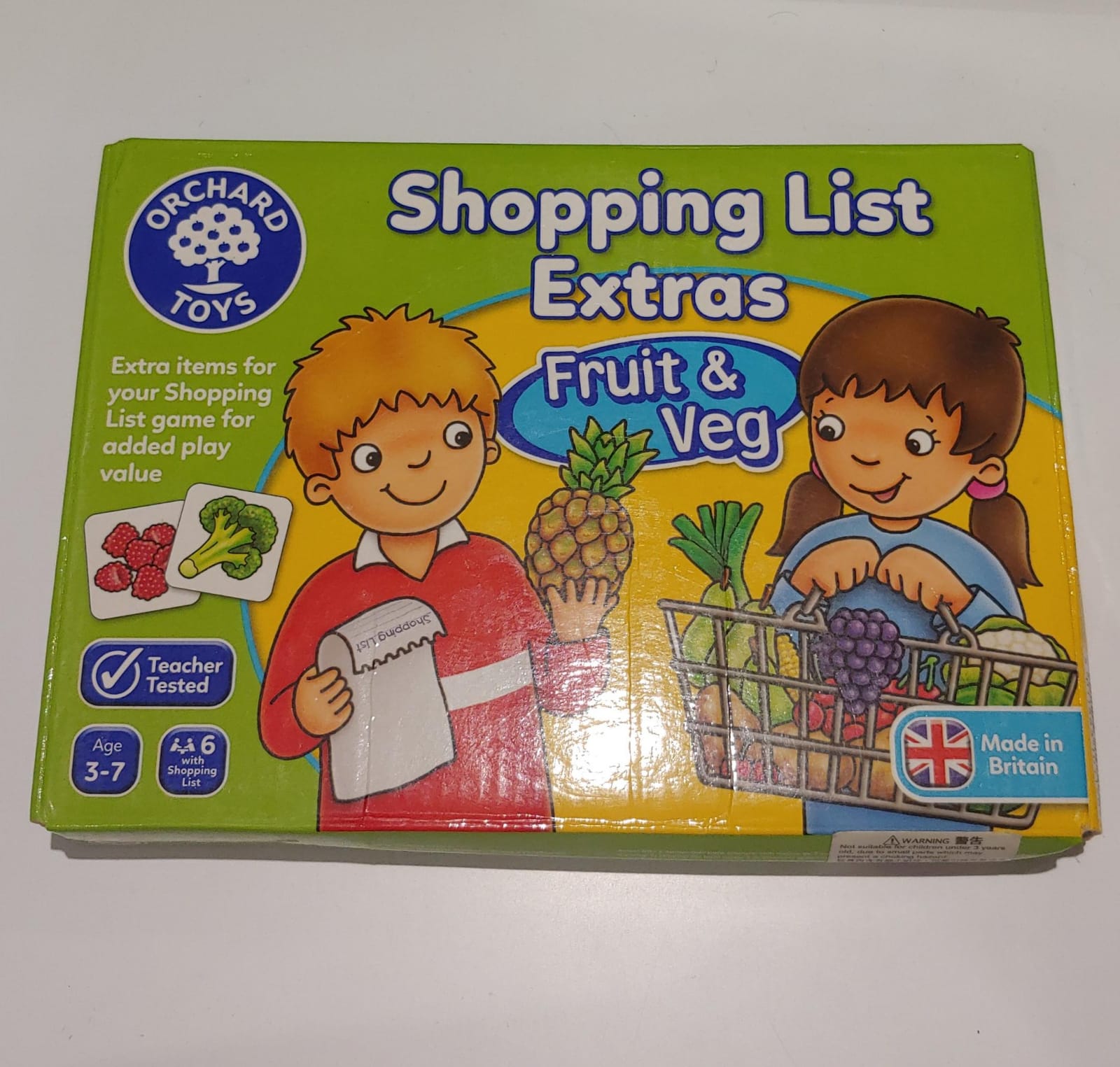 Shopping List Extras Fruit & Veg