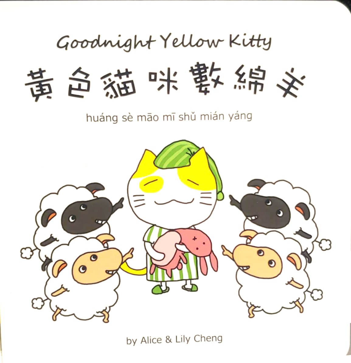 黃色貓咪數綿羊