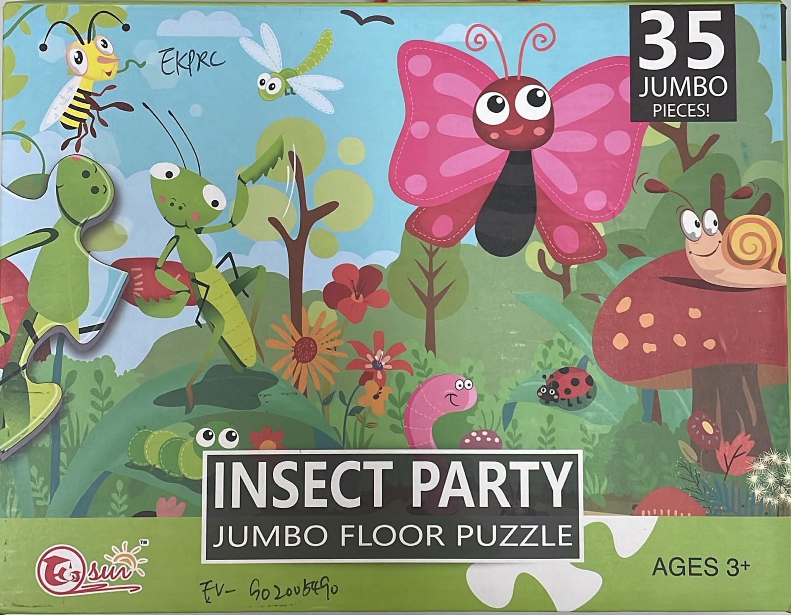 Insect Party-Jumbo Floor Puzzle