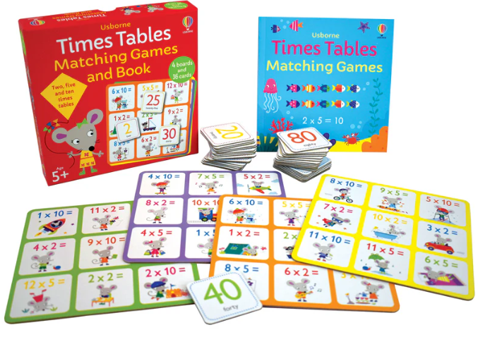 Times Tables Matching Games and Book